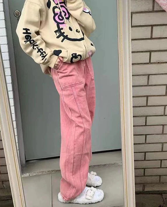 Hello K. Beige Hoodie,