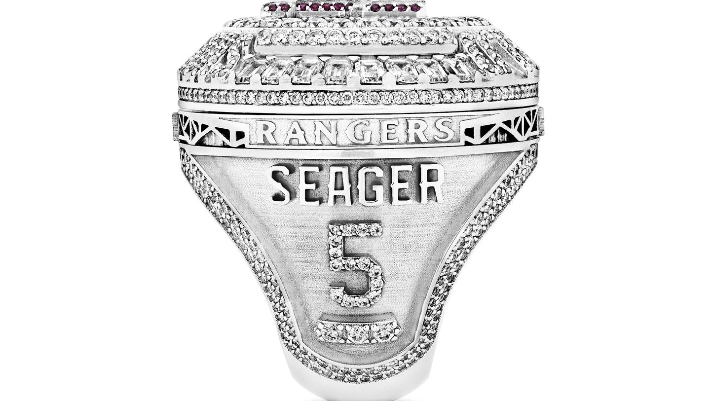 Texas Rangers 2024 Championship Ring