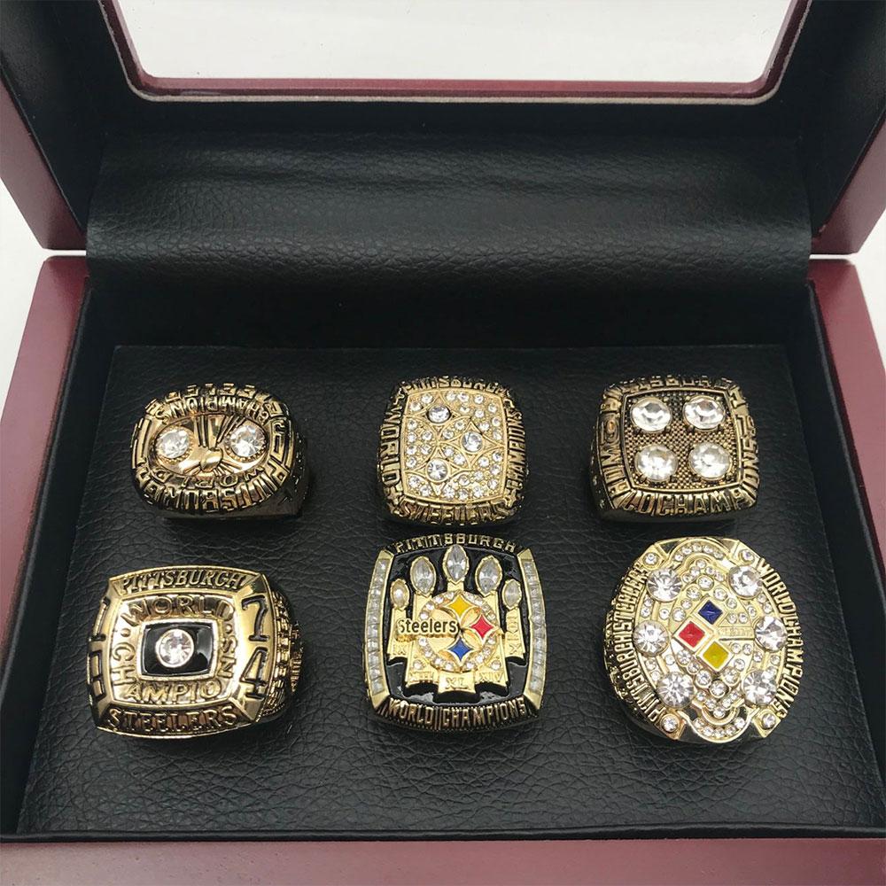 6pcs Pittsburgh Championship Ring Collection Set