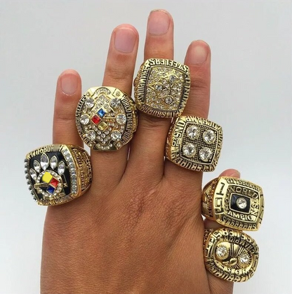 6pcs Pittsburgh Championship Ring Collection Set