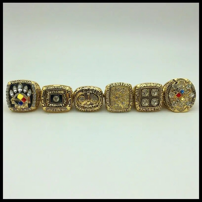 6pcs Pittsburgh Championship Ring Collection Set